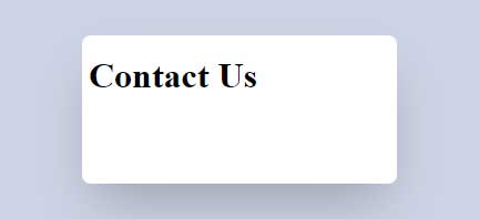 Contact us page